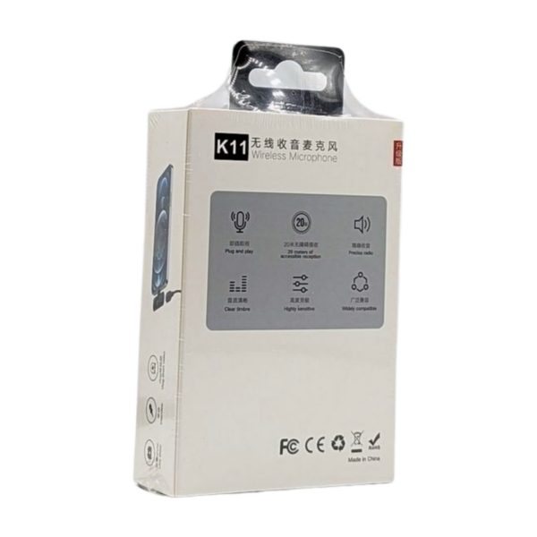 K11 APPLE & TYPE C DOUBLE Wireless Microphone - Image 4