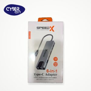 Speed-X 6 in 1 Multi-Port Type-C 4K HDMI USB 3.0 Converter Speed-X 6 in 1 Multi-Port Type-C 4K HDMI USB 3.0 Converter