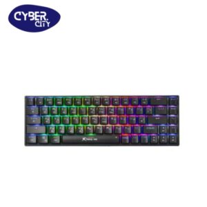Xtrike Me Gk-995w 68 Keys Wireless 2.4g Bt5.2 Tri Mode Gaming Mechanical Keyboard Black